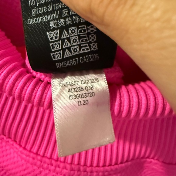 Victoria's Secret‎ PINK Active Neon Pink Dip Dye Ombre Ribbed Leggings Size S - Picture 7 of 12